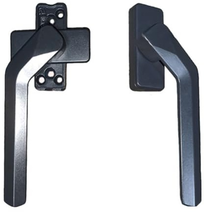 MeevrgR Un par de manijas de ventana de aluminio con cerradura para ventana, par de aluminio con cerradura adecuado para el hogar, mejorar la experiencia del usuario, diseñado para un uso duradero con