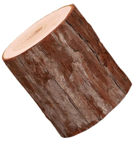 NUOBESTY Wooden Stump Candle Holder Large Rustic Wood Pile Votive Tea Light Candle Stand Table Centerpiece Decoration for Bedroom and Study
