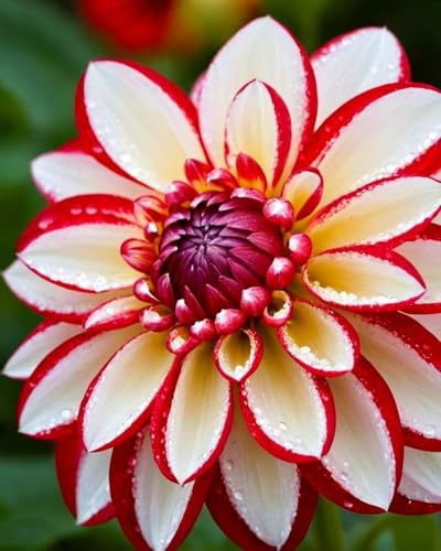 Eccellente Dalia bulbi,piante Resistenti perenni,Adatto per piante da giardino,Dalia pianta vera(non artificiali)-2 bulbi-H