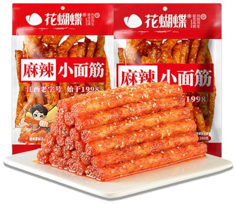Lunaeturn Bastoncini Latiao Latiao 100g*2Pcs Deliziose Confezioni Di Snack combinazione di strisce piccanti Snack Autentico Cinese