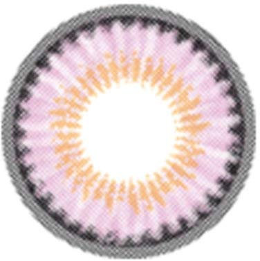 Matlens – EOS Farbige Kontaktlinsen ohne Stärke pink rosa Big eyes Rain Shower 2 Linsen 1 Kontaktlinsenbehälter 1 Pflegemittel 50ml