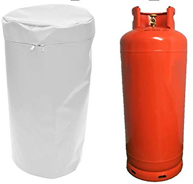BAGS4EVERYTHING 47KG GAS BOTTLE COVER IN WATERPROOF HEAVY DUTY MATERIAL (WHITE)