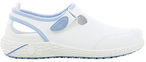 SAFETY JOGGER Arbeitsschuhe Damen - LINA - Leichter, Bequemer Sicherheitsschuh mit Klettverschluss, ideal für Pflege, Küche oder Innenbereich, rutschfest EU 39, Blau