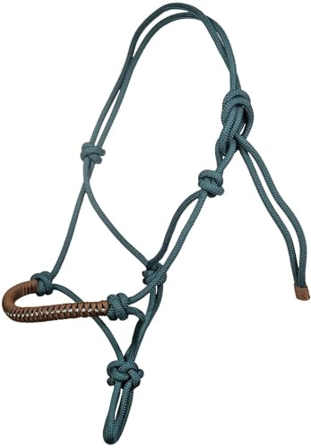 HKM Deko Westernhalfter 5024 Petrol/Braun Warmblut