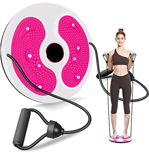 MAIKEHIGH Waist Twist Disc, Waist Slimming Balance Rotating Disc Multi-functional Twist Board Exercise with Massage Foot Sole- Home Fitness Gym Equipment