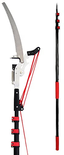 ATRNA Sega Telescopica per Potatura, Svettatoio Telescopico Professionale Segaccio Telescopico Tagliarami Telescopico-18FT