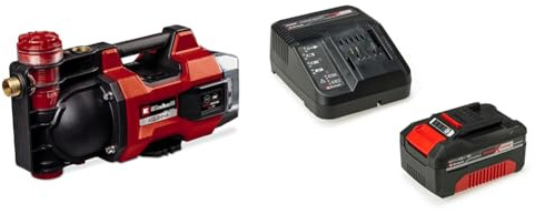 Einhell AQUINNA 18/30 F LED Power X-Change + Einhell 4512042 Starter Kit 4,0 Ah con batteria e caricabatterie Power X-Change, Li-Ion, 18 V, Tempo di ricarica 75 minuti