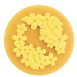 silikomart Stampo in Silicone Flower Power Antiaderente per Monoporzioni | per Dolci, 6 Cavità, Ø 140 h 10 mm Volume 2 x 80 ml Tot. 160 ml