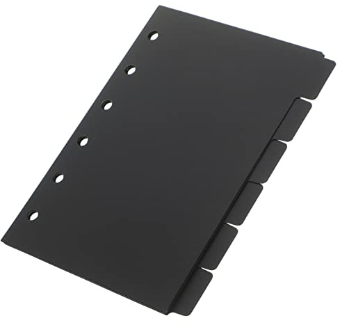 Operitacx 6 Blätter Ordnerteiler Mit Laschen Binder-trennlaschen 6 Lochteiler Binderpapierteiler Ordner-organizer Tab-teiler Seitenteiler Mit Tabs A7-teiler Die Seite Pp A6 Indexseite