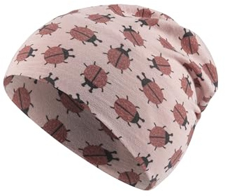 Sterntaler Beanie Marienkäfer Sommer Jersey - Babymütze aus Flammgarnjersey für Mädchen mit UV Schutz 50+ - Leichte Mütze mit Aufdruck schützt den Kopf vor der Sonne