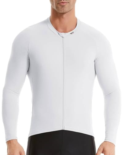Wulibike Radtrikot Herren Langarm - Rennrad Trikot Herren Reißverschluss mit Taschen, Für Frühling und Herbst geeignet