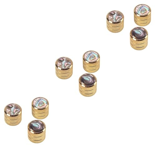 Toyvian 9stücke Goldene Kontrollknöpfe Gitarre Und Bass Volumen Und Tonregler Langlebigem Für Austausch Von Knöpfen Installieren
