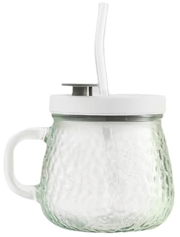 Tazza da caffè auto-miscelante da 350 ml, tazza in vetro auto-mescolante, tazze ricaricabili per miscelazione del caffè, tazza versatile ad alta velocità con manico e coperchio per varie bevande