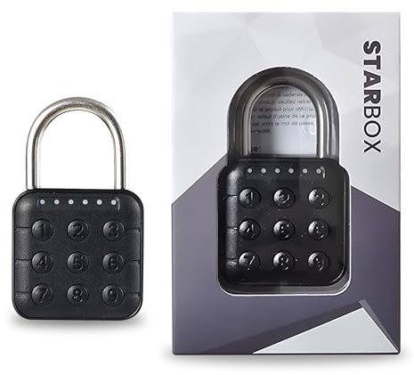 STAR BOX - Cadenas à Code Sécurité Fiable avec Combinaison à 6 Chiffres, Idéal pour Valises, Casiers, Salles de Sport et Voyage (SY13)