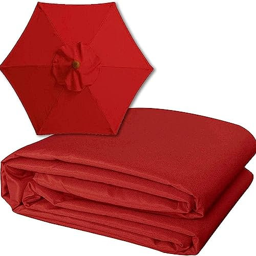 Generisch Housse de rechange pour parasol de marché à 6/8 branches - En tissu imperméable et anti-UV - 270/300 cm - Beige