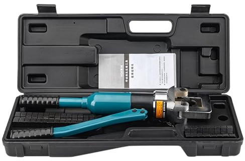 HZWMQDLF Hydraulic Crimping Tool YQK -400 C Wire Ferrule Battery Cable Lug Crimper 12 Pair Interchangeable Dies
