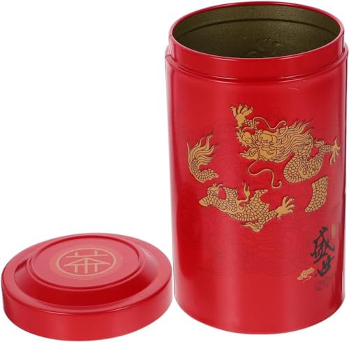 Boîte de conservation de thé en métal, boîtes à thé, bocaux à thé en vrac, boîtes de conserve vides, bocaux à biscuits chinois, conteneurs à noix, conteneurs à céréales, jolis bocaux scellés en fer, s