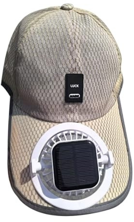 Opdestn Herren Solarventilator Sonnenschutzhut - Damensonnenhut Mit Solarventilator | Atmungsaktive UV-Schutz Sonnenhüte Für Angeln Golf Radfahren Outdoor