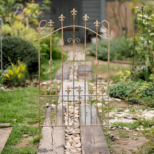 Grand treillis de jardin pour plantes grimpantes – Panneau de support en treillis métallique idéal pour les vignes, les légumes, les fleurs, le lierre, les roses et les clématites – Clôture