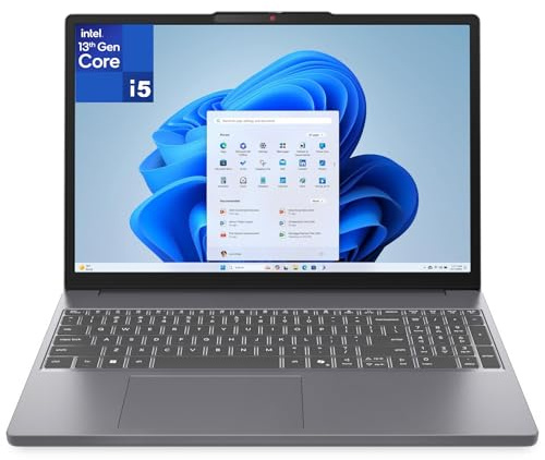 Lenovo Ordenador portátil para hogar de negocios, Intel Octa-Core i5-13420H (Beat i7-1355U), IdeaPad 15 pulgadas FHD+, 16 GB DDR5 RAM, 512 GB PCIe SSD, Copilot AI PC, WiFi 6, Bluetooth 5.2, Luna Grey