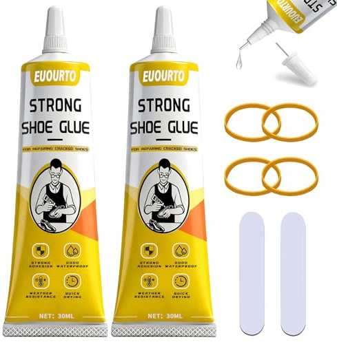 Euourto Schuhkleber Extra Stark, 60ML Wasserfest Sohlenkleber | Professionelle Reparatur Schuhsohlen Kleber | Robust und Hochhaftend | Schuhkleber zur Reparatur aller Arten von Sohlen