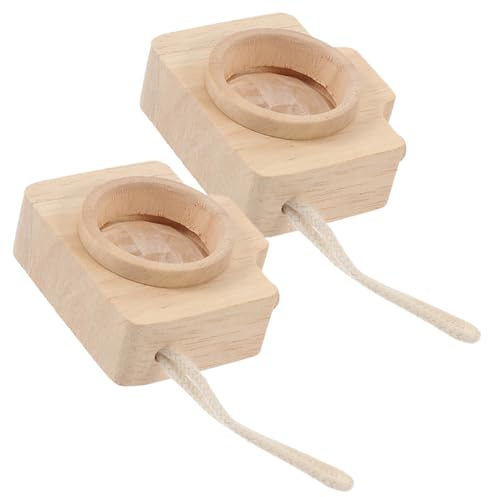 FIXOSHEE Caleidoscopio Múltiple de Prisma para 2 Piezas Cámara de Juguete de Madera Natural Juguete Creativo para Regalos de Fiesta y Entretenimiento Infantil