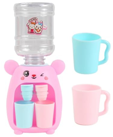 Dispenser d'acqua giocattolo a macchina - Giocattolo per fontana d'acqua di coniglio a doppia presa con 2 tazze Set da gioco interattivo per bere design durevole | Ragazzi ragazze Gioco di finzione