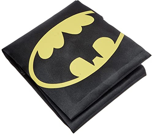 Rubies Capa de Batman para niños y niñas, Color negro con logo impreso, Talla única, Licencia Oficial DC Comics, Accesorio, Complemento para disfraz para Carnaval, fiestas, regalos, cumpleaños