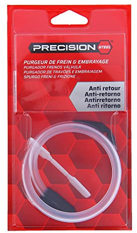 PRECISION STEEL 211497 Durite de Purge de Freins - 60 cm - Embout de Connexion Spécial Vis de Purge - Tuyau Résistant aux Liquides de Freins Dot