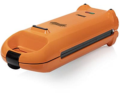 Princess Churros Maker - 4 knusprige Churros in 5 Minuten, 180° Drehbar, automatische Temperaturkontrolle, 200 °C, 22 x 12 cm Backfläche, 700 Watt, orange, 132405