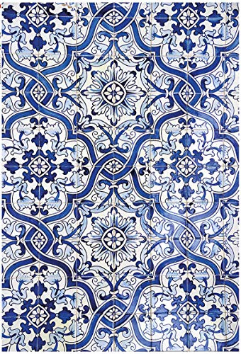 Zita`s Creative Reispapier A3 - Mediterranean Tiles. Motiv-Strohseide, Strohseidenpapier, Decoupage Papier