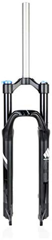 VPPV 26 Zoll 27,5 Zoll MTB Federgabel, Aluminiumlegierung Fahrradfedergabel Rennrad Radfahren 1-1/8 Trekking Federweg 100mm (Farbe : Black, Size : 26 inch)