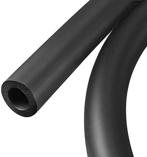 sourcing map Foam Tubing, 18mm ID 30mm OD 2m Length Tube Covers for Handle Grip Support Pipe Insulation, Black