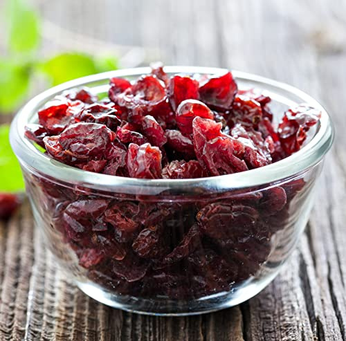 Dried Cranberries 1kg - Sweetened Cranberry with Added Sugar - Grown in USA or Canada - Premium Quality Bulk Dried Fruit for Baking Muffins Cakes Juice Sauce - Ready to Eat Snack - Vegan - PURIMA