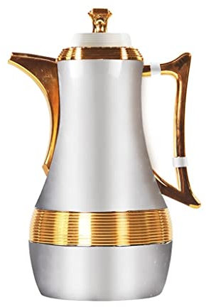 Pichet Isotherme Carafe Isotherme Pichet thermique carafe en acier inoxydable avec couvercle, cafetière thermique à double parafée, cafée thermique isolée sous vide, serveur de carafe for café de thé