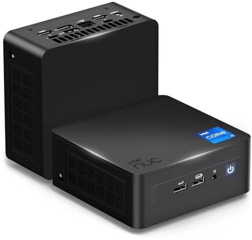 Intel NUC 13 Pro Mini PC, Core i7-1360 Prozessor Mini Computer (12C/16T/18M Cache), 32GB DDR4 1TB SSD Mini PC Windows 11 Pro, NUC 13 i7 Mini Desktop PC/8K/4K Quad Display/WiFi6E/BT5.3/Thunderbolt 4