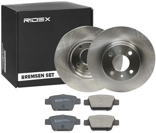 RIDEX 3405B0377 Kit dischi e pastiglie Assale posteriore senza viti/bulloni pieno
