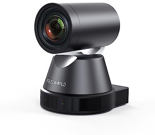 FEELWORLD 4K12X PTZ Kamera mit 12-Fach optischem Zoom, KI-Tracking, HDMI, USB, IP-Fernsteuerung, 4K@30fps, PoE-Unterstützung für Kirchen-Live-Streaming und Konferenz-Überwachung