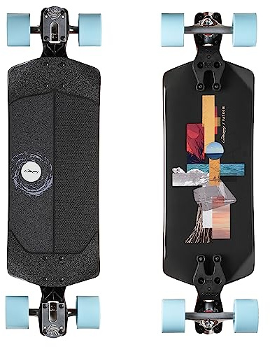 Loaded Boards Fathom Longboard Skateboard Complete (85mm Caguama 77a Blue Wheels, Paris 150 50° Trucks)
