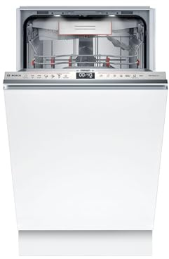 Bosch SPV6ZMX17E Serie 6, Geschirrspüler 45 cm vollintegrierbar, DuoPower - intensive Reinigung, PerfectDry - extra trockenes Geschirr, Smart Start, Besteckschublade, Time Light, Extra Leise