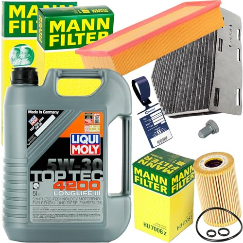 Mann Filterset + 5L 5W30 Liqui Moly