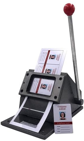ZUMAHA Manueller PVC-Kartenstanzer Mit Runden Ecken, Manueller Kartenstanzer, 54 X 86 Mm, Robuster Quadratischer Eckenschneider, Manuell FüR Ausweise, Kreditkarten, PVC-Papier, Visitenkarten
