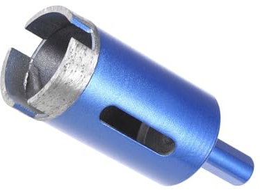CoCud Diamond Core Drill Bit, 32mm Dia Round Shank, Tiles Stones Marble Concrete Dry/Wet Hole Saws Blue - (Applications: for M10 Angle Grinder), 1-Piece