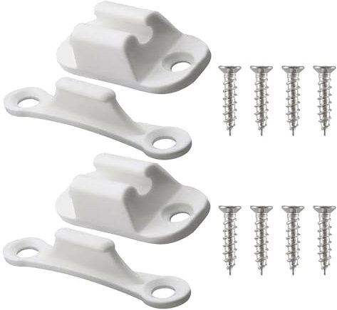 Caravana de puertas,2 piezas Cierres de Puerta para Caravana Blancas Accesorios Autocaravan para Caravana Blancas Retenedor de Tope de Puerta de Autocaravana