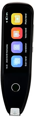 Traductor de Idiomas con Bolígrafo Inteligente con Pantalla HD, Reconocimiento de Escaneo Rápido, WiFi, 134 Idiomas, Traducción de Fotografías, Diccionario Electrónico (Black)