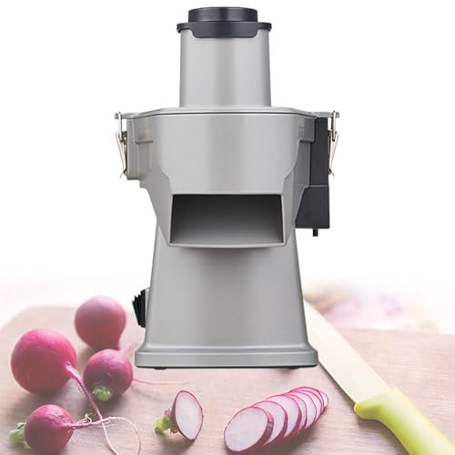 Beachtiful Cortadora Eléctrica de Frutas y Verduras, Máquina Trituradora de Repollo Comercial, Cortadora de Patatas y Cebolla Eléctrica Manual 4 en 1, Cortadora Eléctrica de Alimentos