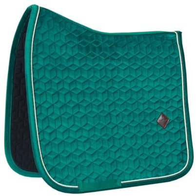 Tapis de selle COB - Vert foncé - Velours - Dressage