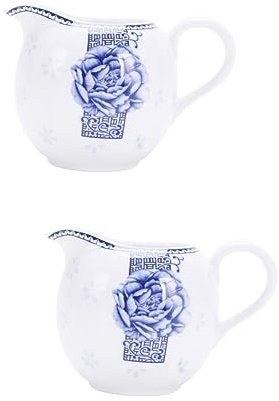 Amosfun 2st Soßenschüssel Kaffeespender Mini-kaffeesirup Milchkännchen Aus Porzellan Kaffee Milch Mini-sahnekännchen Milchkännchenhalter Minibehälter Milchkrug Kaffee-milchkanne Keramik
