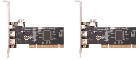 Sizoriruk 2X 3 Port IEEE 1394 Firewire Card PCI Firewire Adapter IEEE 1394 PCI Controller Card for Desktop PC