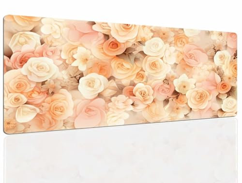 Tapis de Souris Cream, Tapis Souris XXL, 1600x800x4mm Tapis de Bureau Gaming AntidéRapant, Tapis Bureau étanche, sous-Main pour Clavier et Souris, Mouse Pad Mat, pour Gamer, Ordinateur, Pc 273